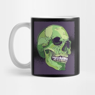 Realistic Green Skull Mug